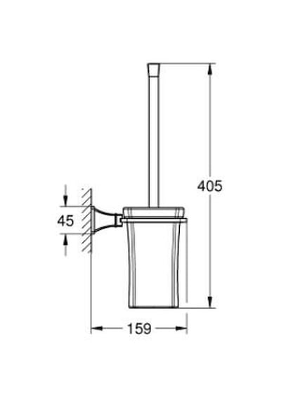 Grohe Grandera Tuvalet Fırçalığı - 40946ıg0 Gri