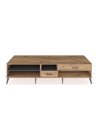 Kronos Tv Ünitesi 2 Raflı 2 Çekmeceli 220x59x51 Çam-antrasit/çam Antrasıt/atlas Çam - Atlas Çam Kronos Tv Ünitesi 2 Raflı 2 Çekmeceli 220x59x51 Çam-antrasit/çam Antrasıt/atlas Çam - Atlas Çam