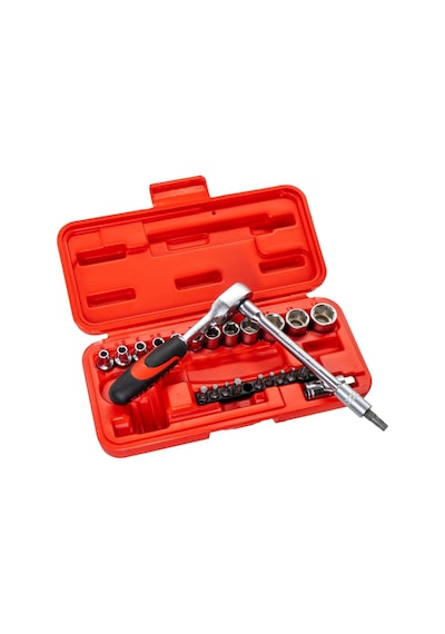 İzeltaş 1/4" Altı Köşe Mini Lokma Anahtar Ve Bits Set 27 Parça