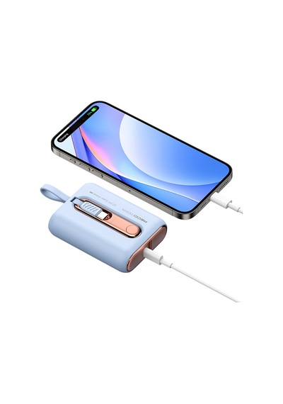 Recci RPB-P12C PD 9000 mAh 20 W Askı İpli Hızlı Şarj Özellikli Type-C Kablolu Powerbank