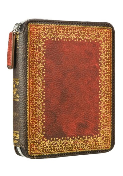 Vj 123-2165 Zipper Folder Organizer Defter A6 Çizgili Kahverengi Çeşitli Renk Ve Desen