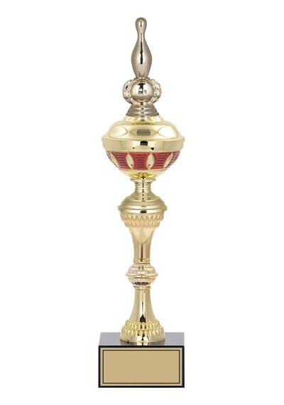 Odak Kupa - Figürlü Kupalar - Bowling / Labut Figürlü Kupalar Fg-064 C - 42 Cm Altın - Beyaz