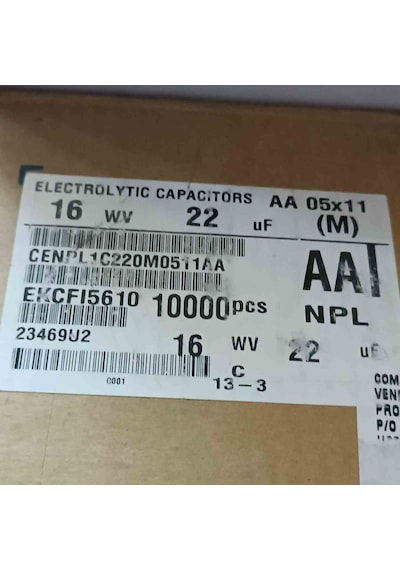 Cenpl1c220m0511aa 22mf 16v 5x11 Elko Kondansatör 150 Adet