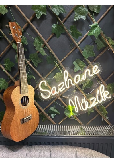 Concert Ukulele 23 İnç Maun Gövde 4 Telli Doğal Ahşap Ukulele