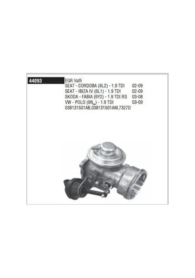 Doduco 44093 Egr Valfi 038131501am