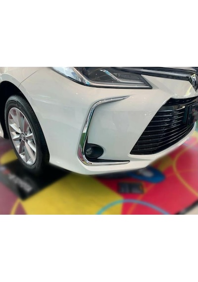 Toyota Corolla Uyumlu 2019-2022 Ön Sis Kaşı Nikelajı