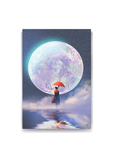 Ayrex Muhteşem Ay Ve Kadın Tablosu - 60x90cm Diğer