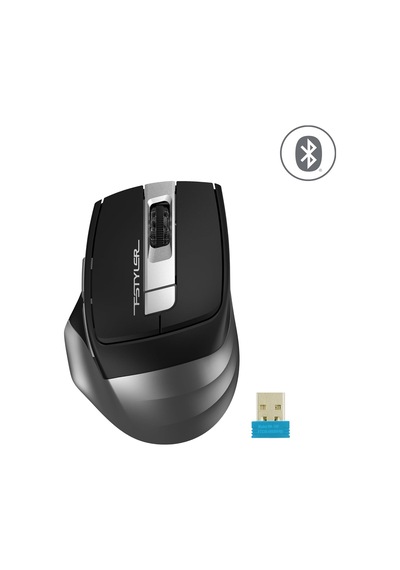 A4 Tech Fb35s Silent Sessiz Bletooth & 2.4ghz Optik 2000dpi Kablosuz Mouse Siyah/gri 4 Kademe Çözünürlük 2 Adet Sol Buton 4 Cihaza Aynı Anda Bağlanabilme