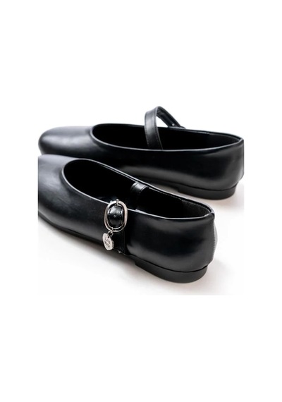 Khi-zai Kadın Stabil Tokalı Baretli Dengeli Yürüyüş Babet Siyah
