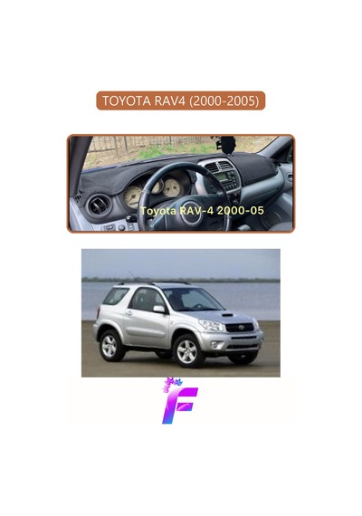 Toyota Rav4 2000-2005 Uyumlu Torpido Örtüsü Yansıma Önleyici Tam Koruma Hızlı Montaj K58