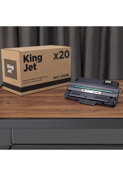 Kingjet Samsung Uyumlu Mlt-d105l Yüksek Kapasiteli 20'li Paket Çipli Uyumlu Toner Scx-4625