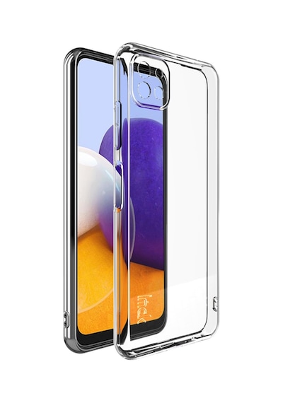 Samsung Galaxy A22 4G Uyumlu Kamera Korumalı 3D Şeffaf Silikon Kılıf 544651054