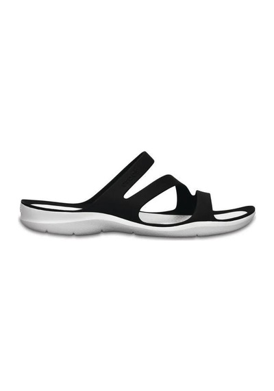 Crocs 203998 - Swıftwater 066-black Whıte Erkek Terlik Siyah