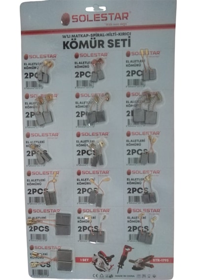 16 Parça Matkap-spiral-hilti-kırıcı Kömür Seti