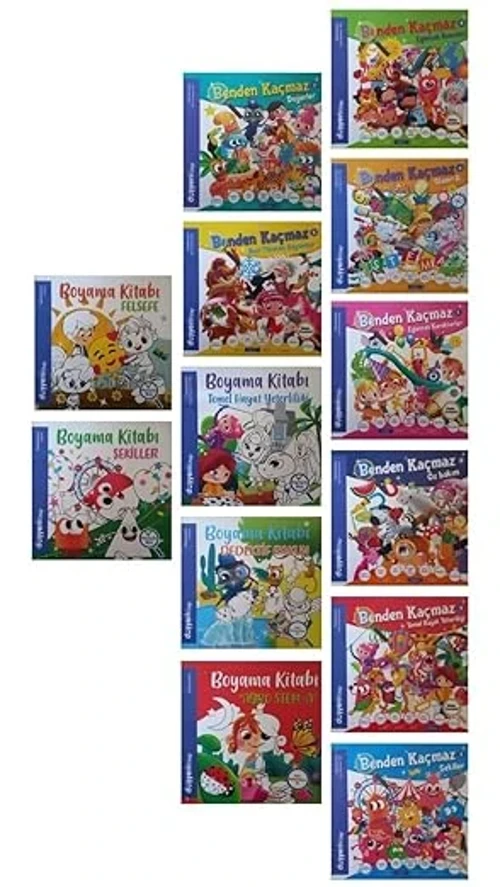 Benden Kaçmaz Hikaye Kitapları-boyama Kitapları 8+5 Kitap