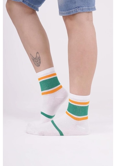 The Socks Company 981p 3 Çift Pamuk Kadın Tenis Çorap Çok Renkli