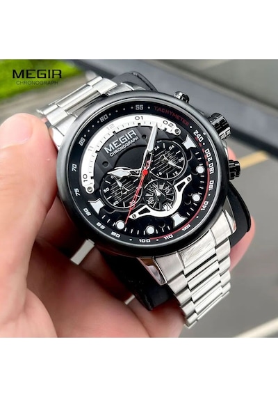 Megır 2223 Tüm Fonksiyonları Aktif Erkek Kol Saati Gümüş