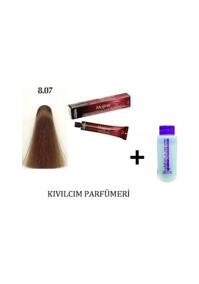 Loreal Majirel 8.07 Koyu Sarı Hafif Mat Saç Boyası + Oksidanı