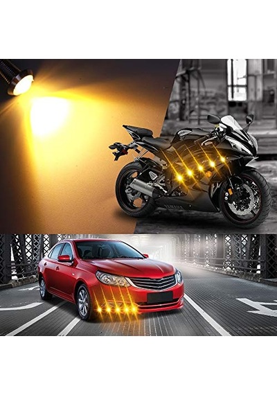 Ayna Altı Led Kartal Gözü Gündüz Farı Led Amber Turuncu 1 Çift Ayna Altı Led Kartal Gözü Gündüz Farı Led Amber Turuncu 1 Çift