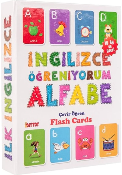 İngilizce Alfabe Flash Kartları DIY-FCİ1284