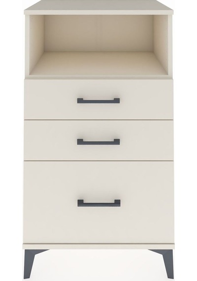 Hyperion Komodin Tek Raflı 3 Çekmeceli 60x44x106 Aytaşı-aytaşı Aytaşı