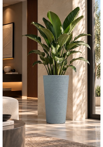 Bostann Dekoratif Saksı - Lıva 080 - 50l - Gri