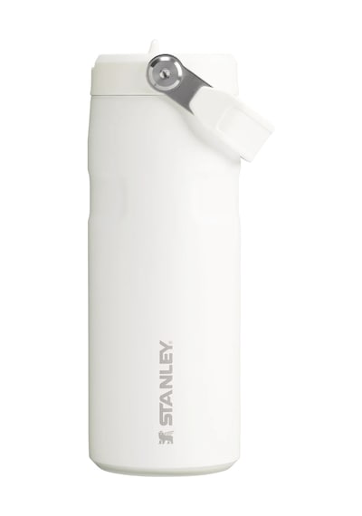 Stanley The Iceflow Flip Straw 2.0 Pipetli Termos 0.47 Lt 16 Oz - Frost Beyaz
