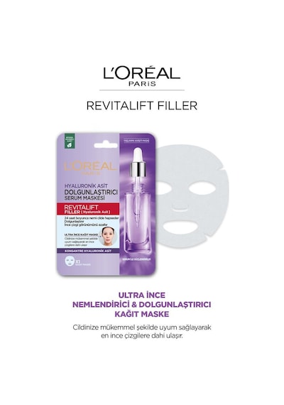 L'Oreal Paris Revitalift Filler Dolgunlaştırıcı Serum Maske