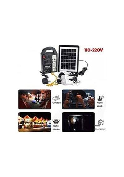 Dat At-999 Güneş Enerjili Solar Aydınlatma Cihazı 10 Parça Siyah