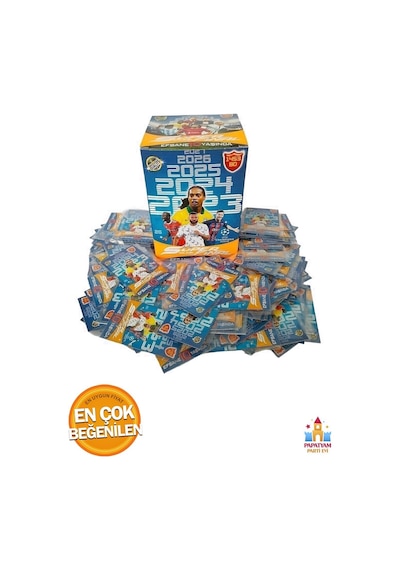 Süper Final Futbol Oyun Kartları 10. Yıl Güncel Transferler - 200 Adetlik 100 Paket Kart Seti