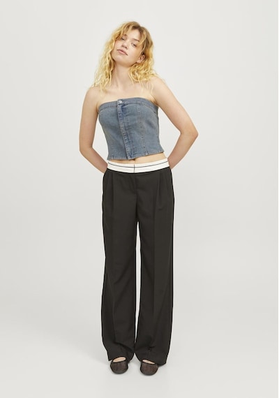 Jack & Jones Kadin Straplez Denim Crop - Tinga 12271603 Medium Blue Denim