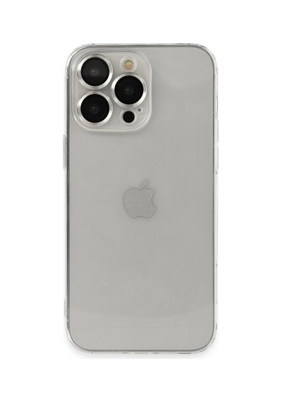 Apple İphone 13 Pro Max Kılıf Luko Lens Silikon - Gümüş