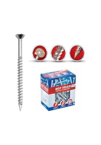Meridyen Mdf Vidası 3.5X50 200 Lü Paket
