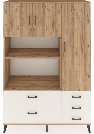 Hyperion Dolap 7 Raflı 5 Çekmeceli 3 Kapaklı 132x44x195 Çam-ç... Çam Hyperion Dolap 7 Raflı 5 Çekmeceli 3 Kapaklı 132x44x195 Çam-ç... Çam
