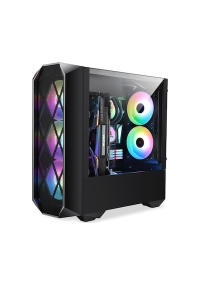Lunatic Orkinos Mesh Panel Dikey Ekran Kartı Takılabilen 4 Full RGB Fanlı ATX Bilgisayar Kasası