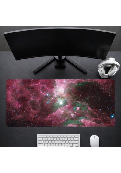 90x40 Cm Uzay Desenli Oyuncu Gaming Mouse Pad Kaymaz Kauçuk Taban Fare Altlığı Xxl Mousepad Anatolian Serisi 02