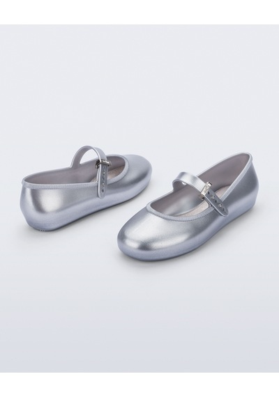 Mini Melissa Soft Ballerina Kız Çocuk Ayakkabı 36244 Gümüş
