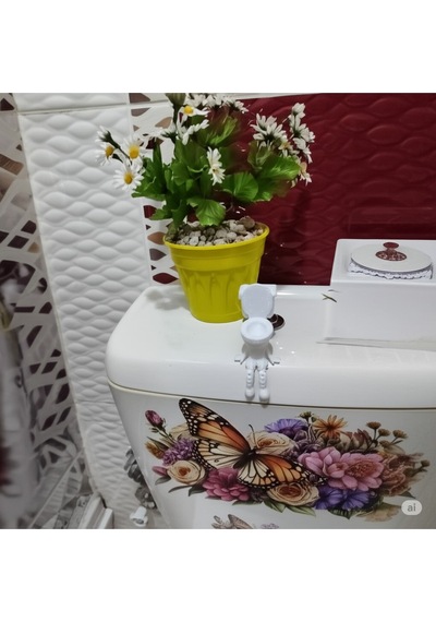 Eğlenceli Tasarımlı 3d Klozet Figürü - Dekoru
