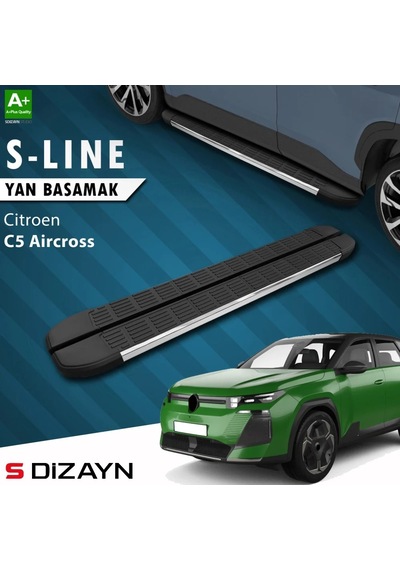 S-dizayn Citroen C5 Aircross 2 Hybrid Benzinli S-line Krom Yan Basamak 193 Cm 2025 Üzeri A+ Kalite