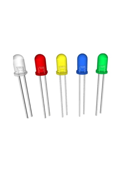 50 Adet Mantar Led Seti - 5 Renk X 10 Adet Karışık Proje Paketi
