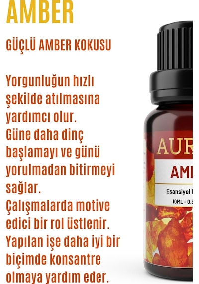 Auran Amber Esansiyel Uçucu Yağı 10 ML