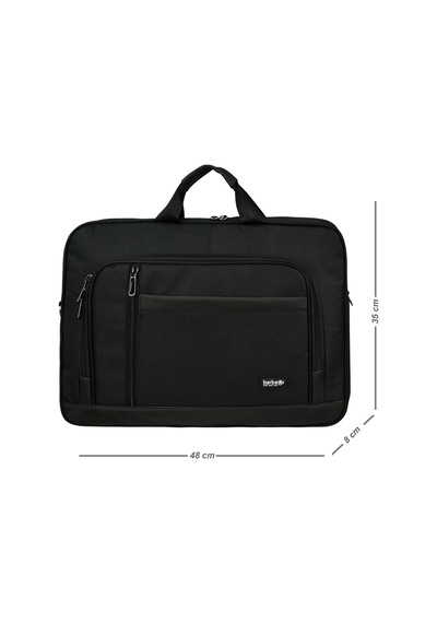 Galb Leather Cok Fonksiyonlu Ve Tam Korumali 17 Inc Laptop Evrak Cantasi Siyah