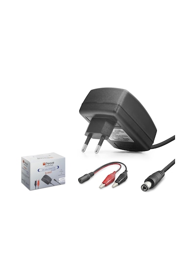 Peace B5057 Akü Şarj Adaptörü 12v 2.5a 30w Krokodil Uç Siyah