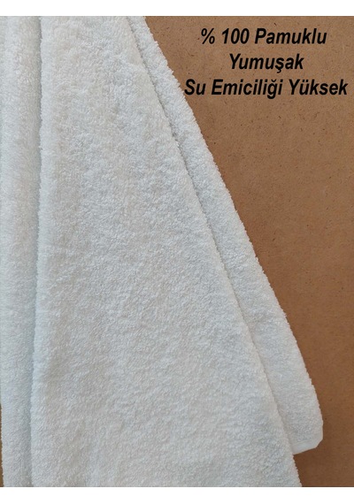 12'li Beyaz Kuaför Berber Havlusu 50 x 90 CM Profesyonel Saç Havlusu Hijyenik Ekonomik Set