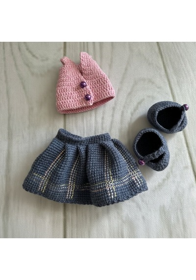 Büyük Amigurumi Bebek Oyun Ve Uyku Arkadaşı Bej - Pembe
