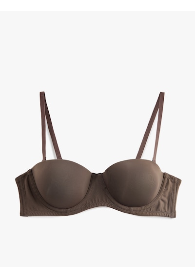Koton Desteksiz Balenli Comfort Sütyen Koyu Kahverengi 6slk10033mk Koyu Kahve