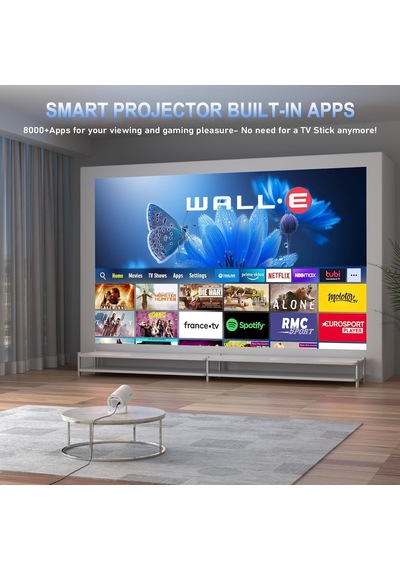 Mini Projektör 4k Taşınabilir Destek Wifi 6 Bt 5.4 Entegre Uygulama Android 14