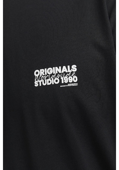 Jack & Jones Jorvesterbro Back Tee Ss Crew Neck Siyah Renkli