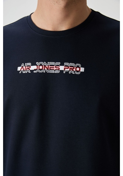 Air Jones Tommy Life Lacivert Pamuklu Kalın Yüzeyi Dokulu Oversize Fit Baskılı Erkek T-shirt - 88365 Lacivert Air Jones Tommy Life Lacivert Pamuklu Kalın Yüzeyi Dokulu Oversize Fit Baskılı Erkek T-shirt - 88365 Lacivert