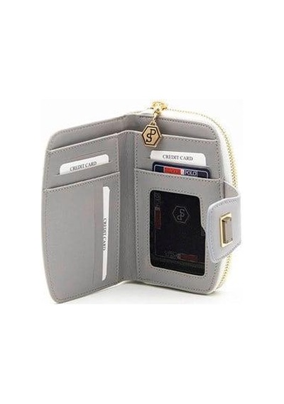 Silver Polo Sp874 Kadın Cüzdan & Kartlık Logolu Beyaz-a.gri